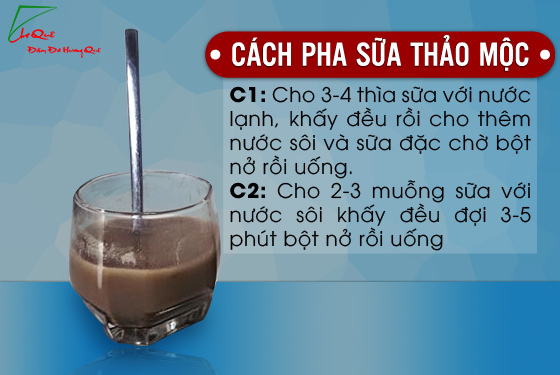 tăng cân nhờ sữa thảo mộc